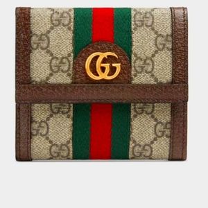 Ophidia GG french flap wallet